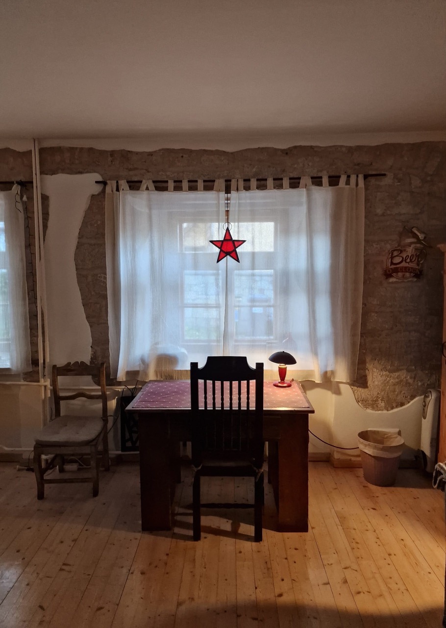 Writing desk and window